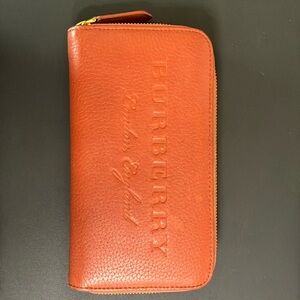 BURBERRY Coral Organizer Zippy Wallet